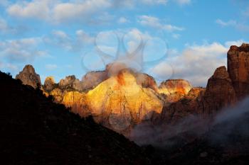 Royalty Free Photo of Cliff in Zion National Park