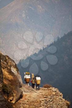 Trekking in Sagarmatha region,Himalaya