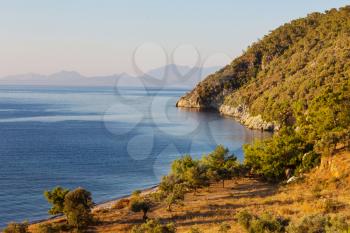 Beautiful sea coast in Turkey