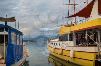 Yachts and boats in Fethiye Ece Marina, Mugla, Turkey 
