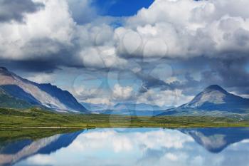 Landscapes on Denali highway, Alaska.