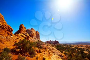 Famous American landscapes in Utah