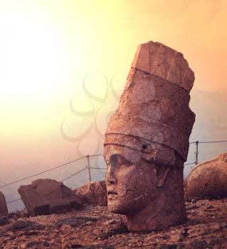  Statue on Mount Nemrut in Turkey