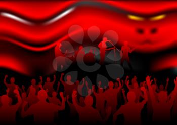Royalty Free Clipart Image of an Abstract Concert Background