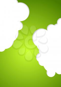 Abstract green corporate design. Vector background