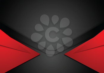Red and black corporate art background. Vector design