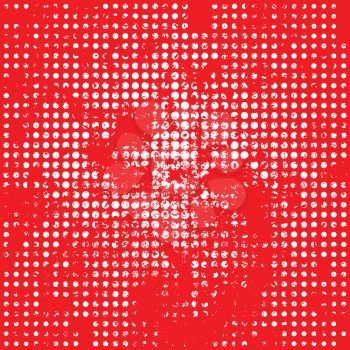 Red and white abstract grunge background. Vector design