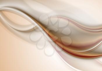 Abstract elegant smooth waves background. Vector design