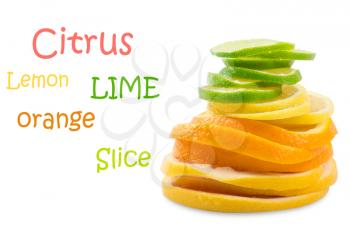 Royalty Free Photo of Slices of Citrus Fruits
