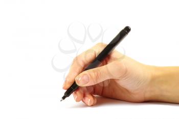 Royalty Free Photo of a Person Writing
