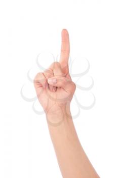 Royalty Free Photo of a Pointed Finger