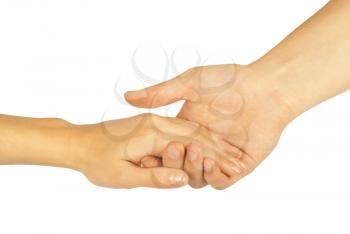 Royalty Free Photo of Two People Holding Hands