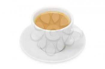 Coffee espresso isolated on white + Clipping Path