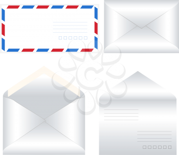 Royalty Free Clipart Image of Envelopes