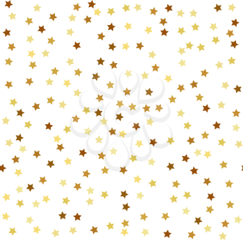 Gold star seamless pattern