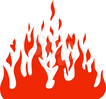 Royalty Free Clipart Image of a Flame Background