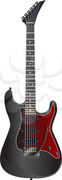 Royalty Free Clipart Image of an Electric  Guitar
