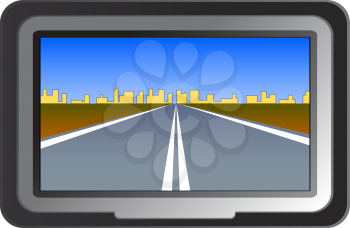 Royalty Free Clipart Image of a GPS