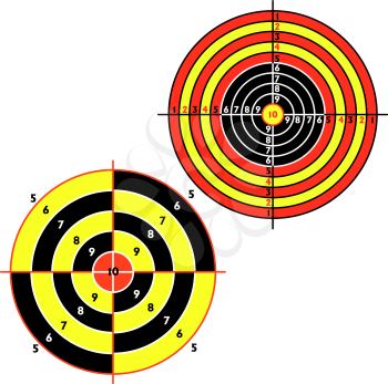 Royalty Free Clipart Image of Targets for Shooting Practice