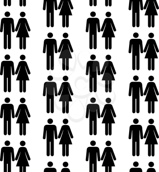 Royalty Free Clipart Image of a Background of People