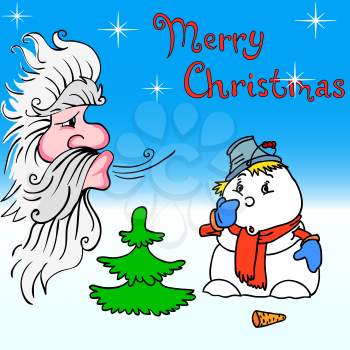 Royalty Free Clipart Image of a Christmas Background 