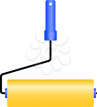 Royalty Free Clipart Image of a Paint Roller
