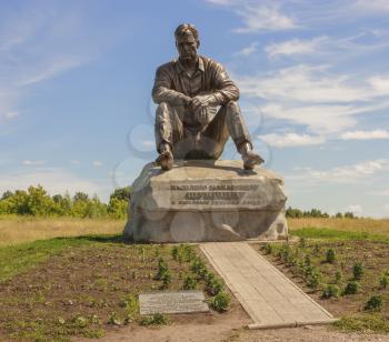 Monument on Mount Picket - sculpture Vasily Shukshin.