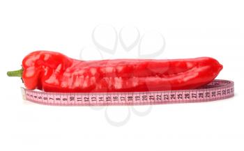 sexy pepper isolated on white background