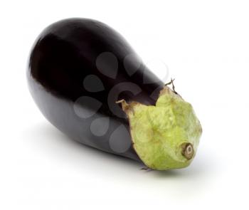eggplant isolated on white background close up