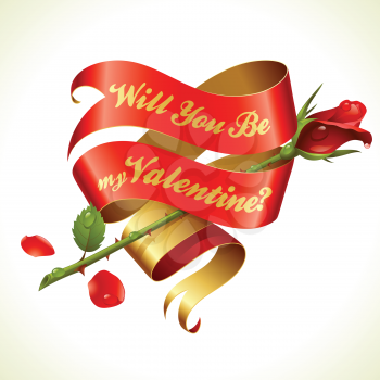 Royalty Free Clipart Image of a Valentine's Greeting