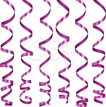 Royalty Free Clipart Image of Streamers