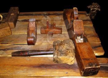Royalty Free Photo of 19th Century Wood Work Tools