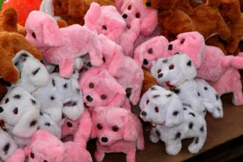 RUSTENBURG, SOUTH AFRICA - MAY 25: Various Stuffed Toys on Sale at Stall at Rustenburg Fair on May 25, 2014 in Rustenburg South Africa.   