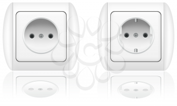 Royalty Free Clipart Image of an Electrical Socket
