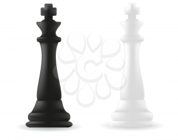 Royalty Free Clipart Image of King Chess Peices 