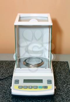 electronic scales for a laboratory