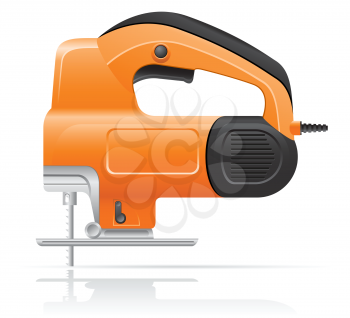 Royalty Free Clipart Image of an Electric Jigsaw