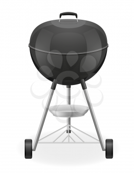 brazier for barbecue vector illustration isolated on white background