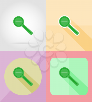 magnifier increase and decrease for design flat icons vector illustration isolated on background