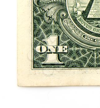 Macro image of a dollar 