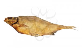 Smoked bream on a white background
