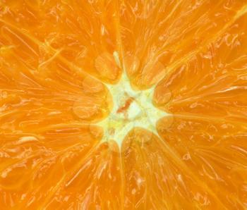 macro of an orange for backgrounds 