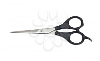 Professional Haircutting Scissors. Studio isolation on white. 