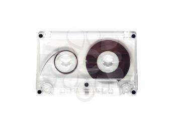 Compact Cassette isolated on white 