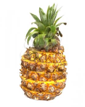 fresh pineapple on white background 