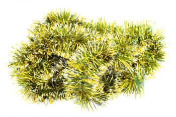 Isolated  Tinsel Christmas Decoration 