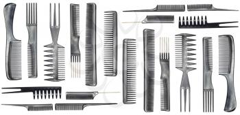 collection of combs