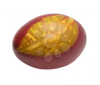 egg with a leaf pattern on Orthodox Easter