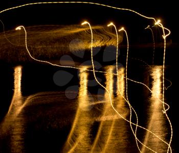 abstract background of light lantern night