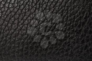 background of black leather. macro